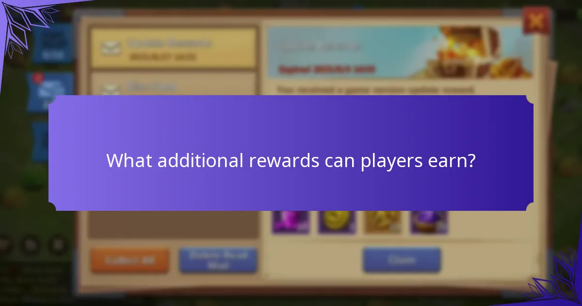 What additional rewards can players earn?