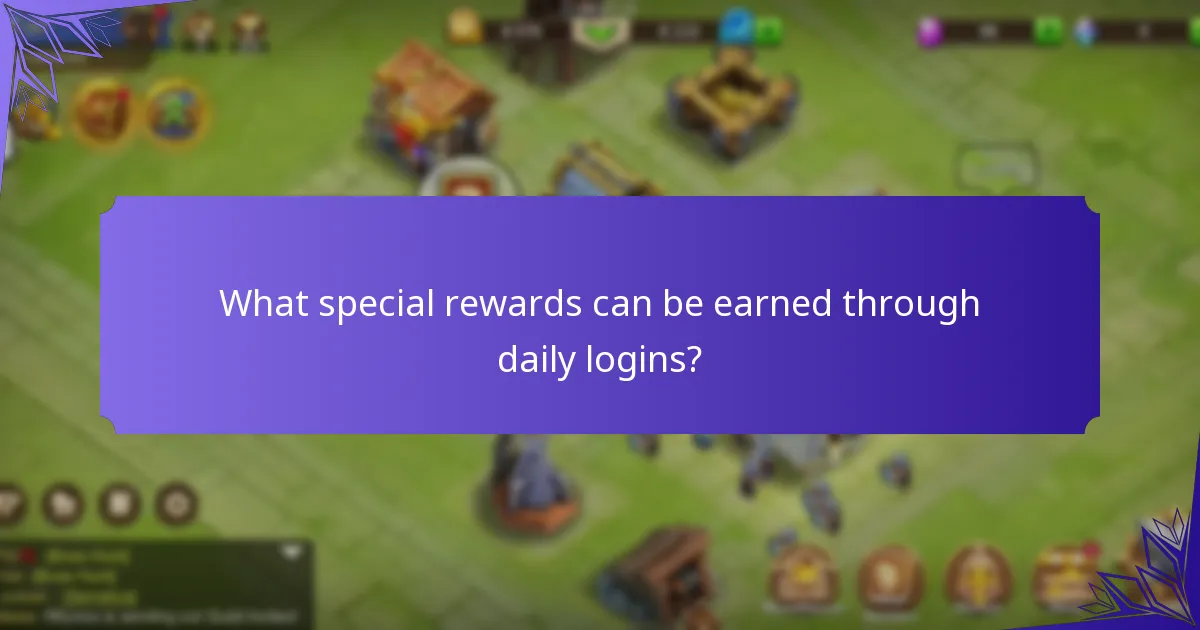 What special rewards can be earned through daily logins?