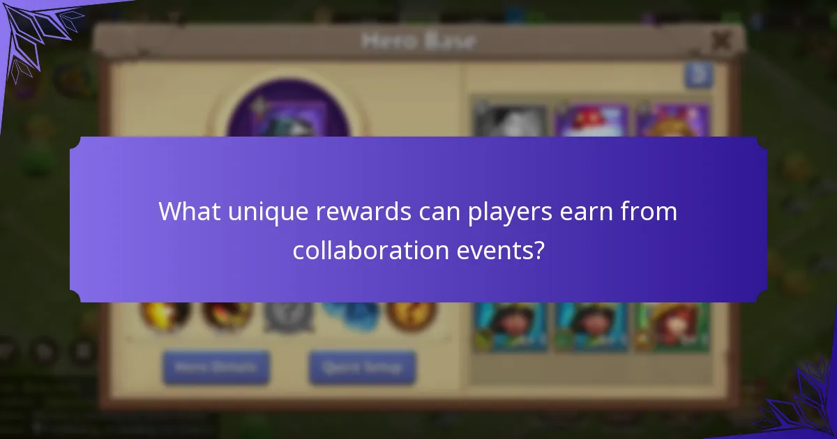 What unique rewards can players earn from collaboration events?